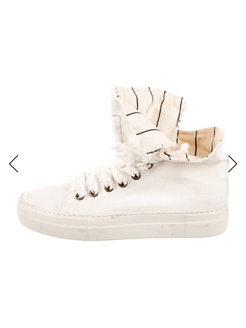 Uma Wang Linen Hi Sneakers - Picture 3 of 6